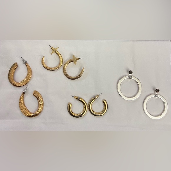 Four color block earrings - Picture 2 of 2